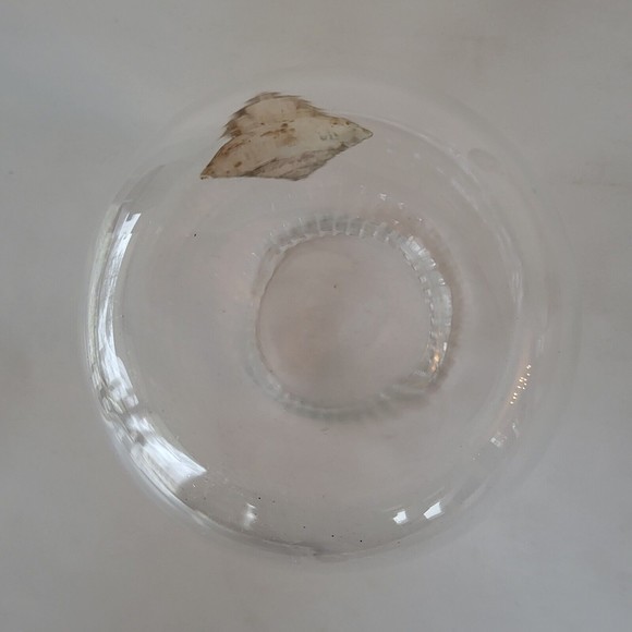 Vintage Glass Bathroom Jar Teardrop Bubble Bath 1950s Mid Century - Picture 8 of 8